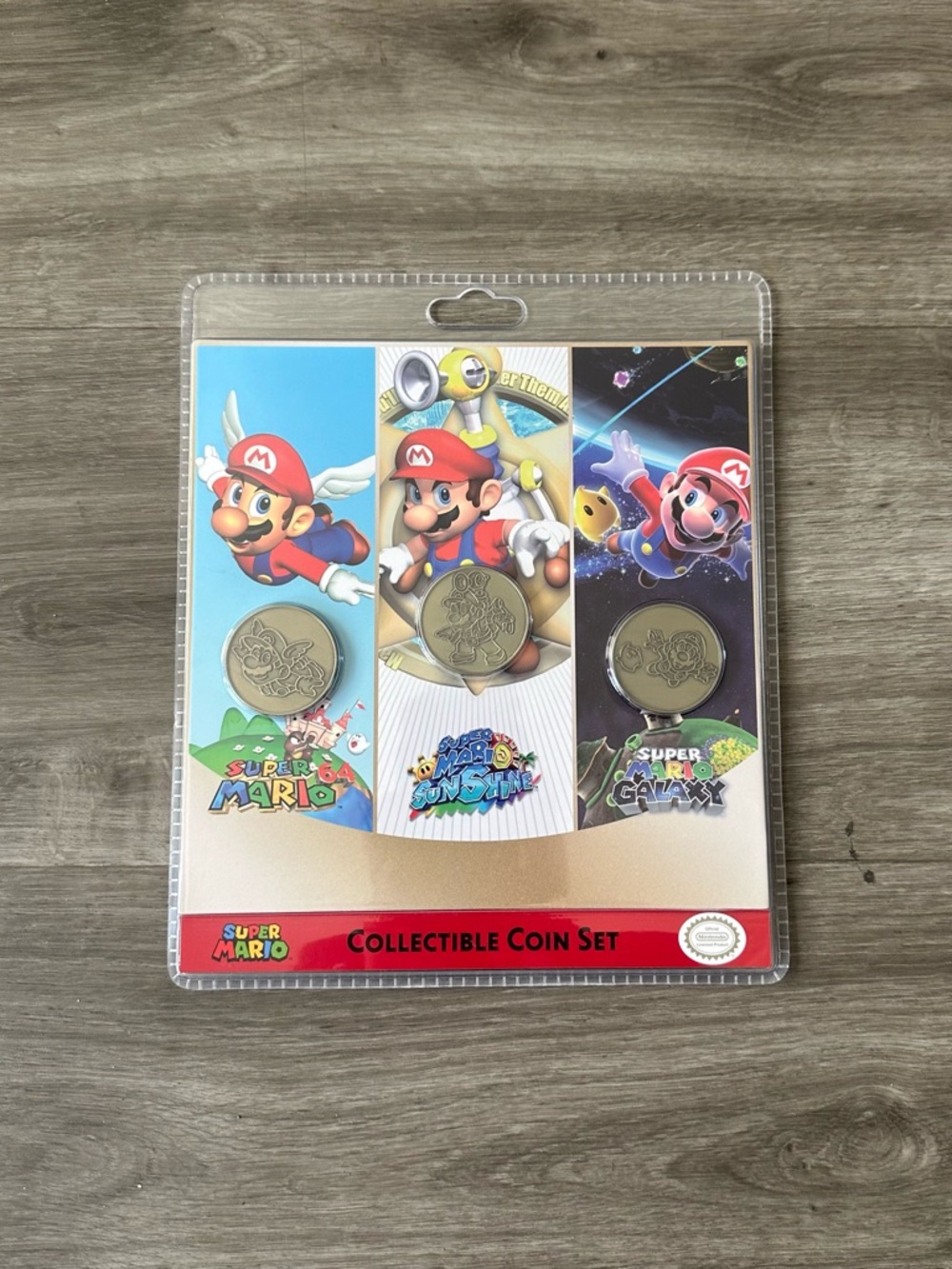 Nintendo Super Mario Collectible Coin Set - Red, Blue, Black